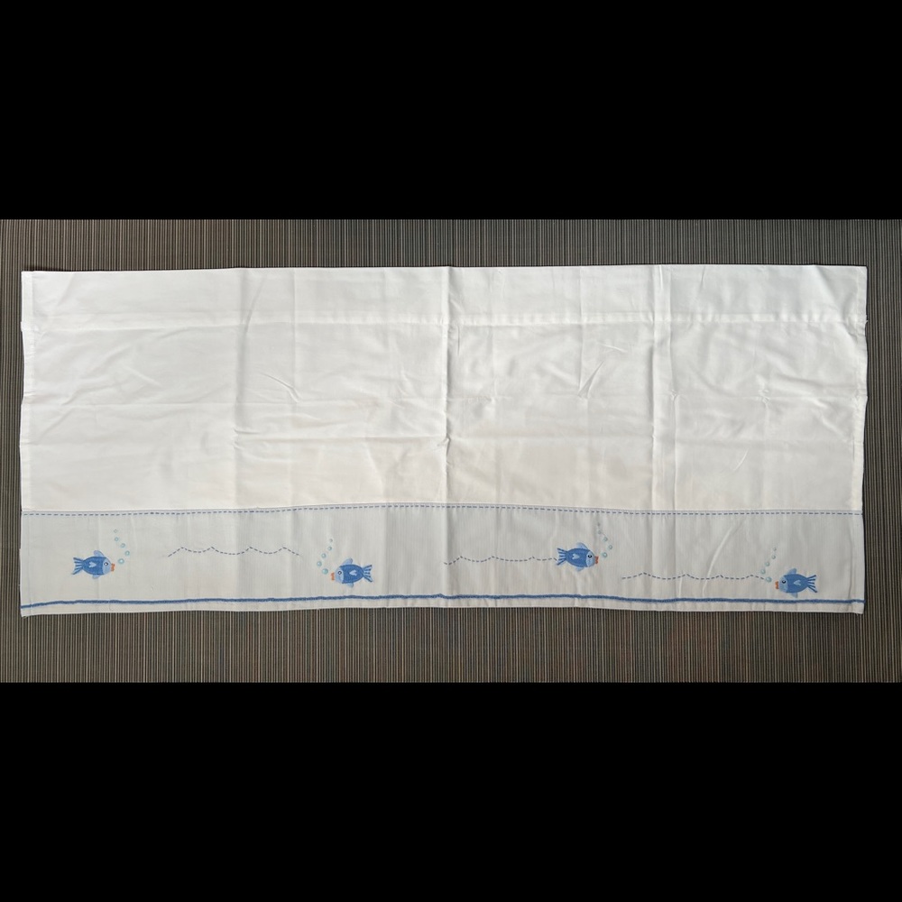 *gently used* Pottery Barn Kids pure cotton valance curtains (1 pair)